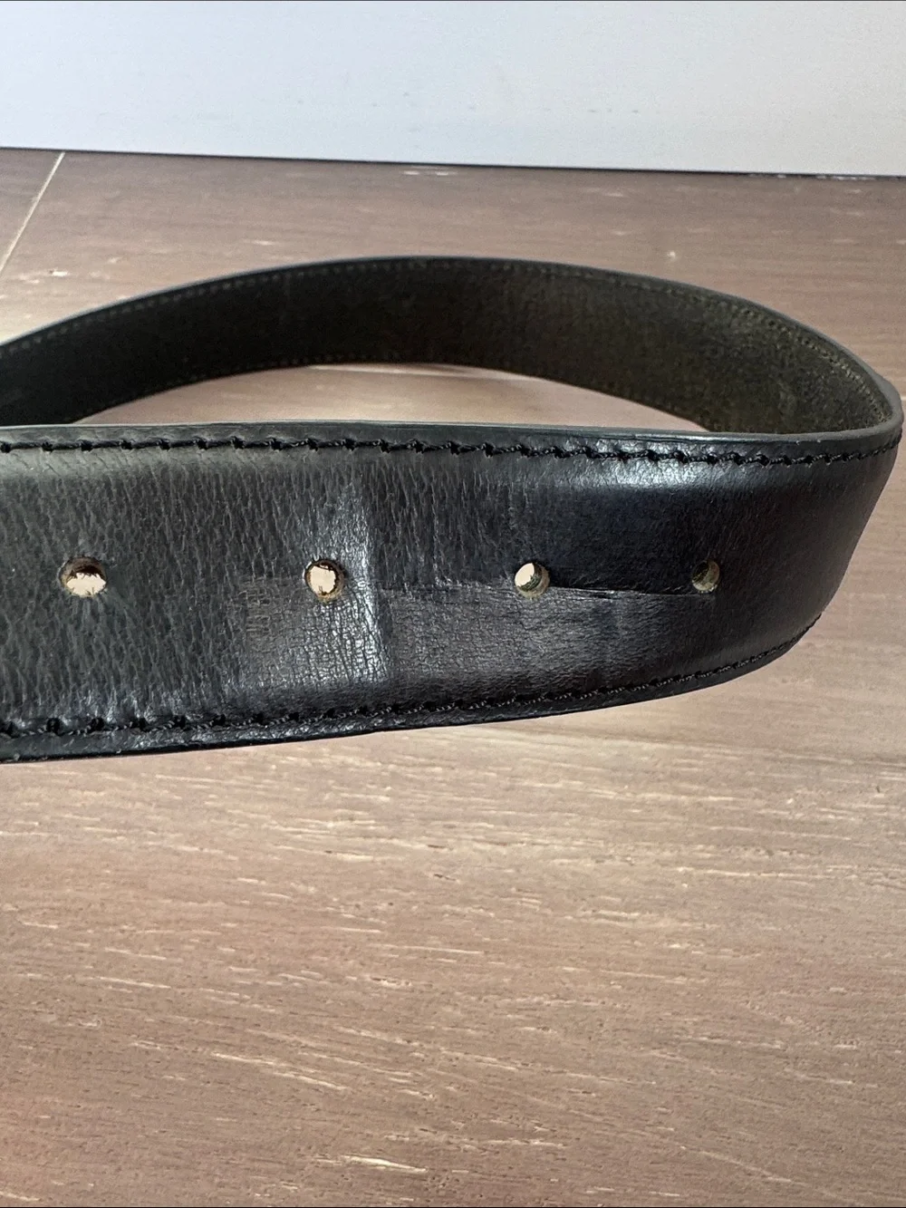 Black genuine leather western rodeo festival classic belt 1.5 inch size 38